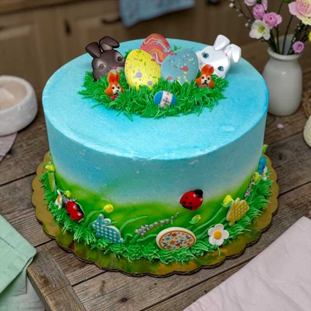Easter Egg Hunt Cake – A Whimsical Easter Cake in Baton Rouge 🐰🌷