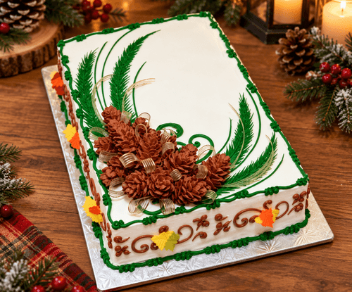Fall Pinecones Cake