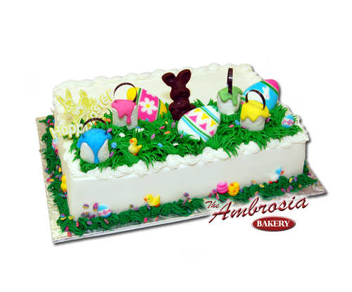 Chocolate Bunny on Easter Cake