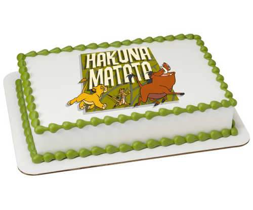  Disney The Lion King Hakuna Matata PhotoCake® Edible Image®