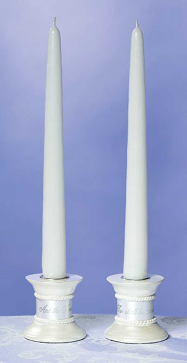 Candles - Pair of Ivory Tapers