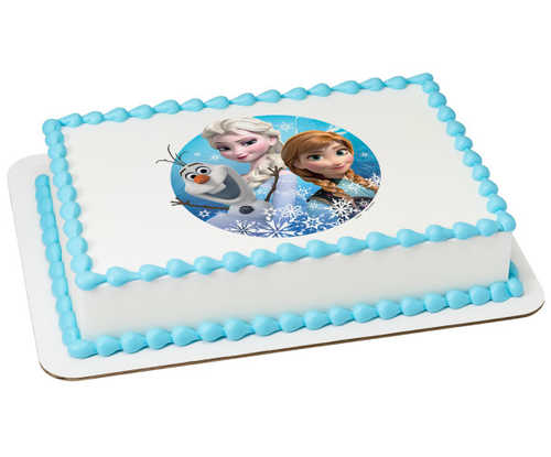 Disney - Frozen Olaf, Elsa and Anna PhotoCake®