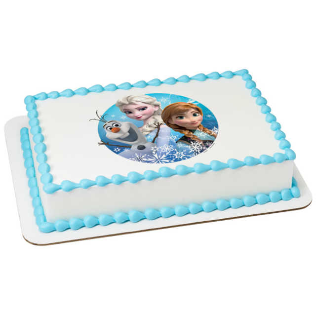 Disney - Frozen Olaf, Elsa and Anna PhotoCake®