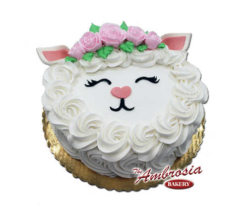 Easter Lamb Single Layer Cake