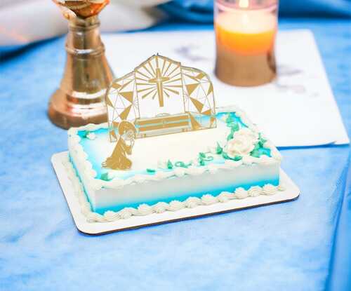 1st Communion Sheet Cake for a Boy