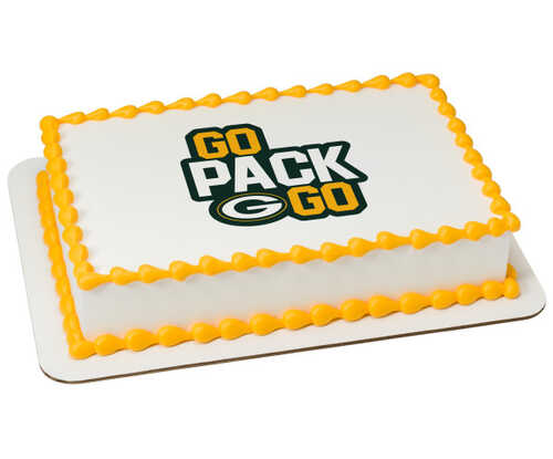 NFL Green Bay Packers Go Pack Go PhotoCake® Edible Image®