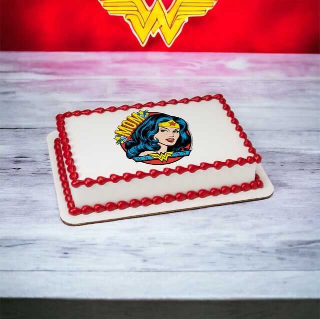 Wonder Woman™ Amazing Mom! PhotoCake® Edible Image®