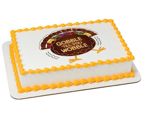 Gobble 'Till You Wobble PhotoCake® Edible Image®