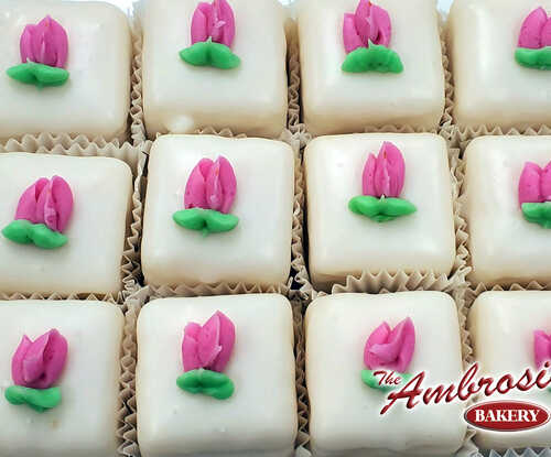 Dozen Rosebud Petit Fours