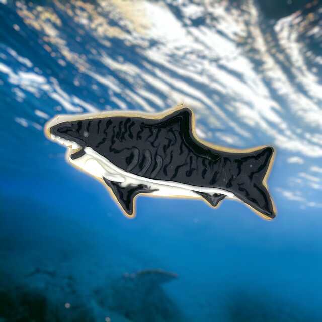 Tiger Shark Cutout Cookies