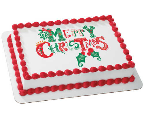 Merrymaking Merry Christmas PhotoCake® Edible Image®