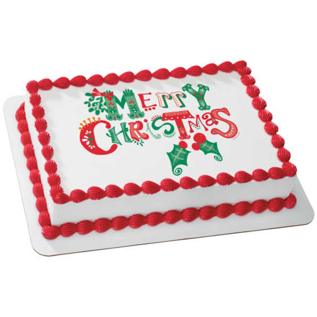 Merrymaking Merry Christmas PhotoCake® Edible Image®