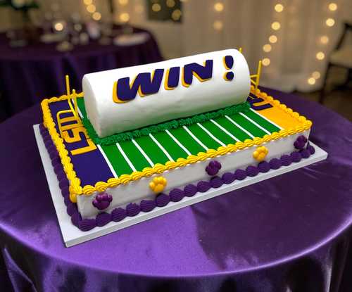 LSU WIN BAR! with a Sheet Cake 💜💛 🐯 🏈