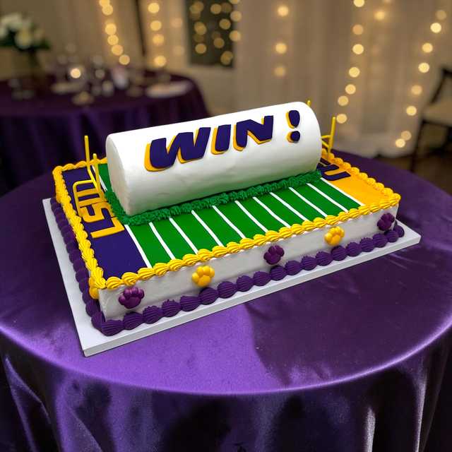LSU WIN BAR! with a Sheet Cake 💜💛 🐯 🏈