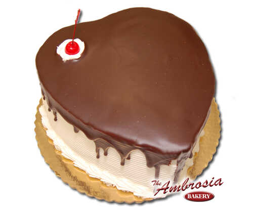 Heart Shaped Half and Half Cake