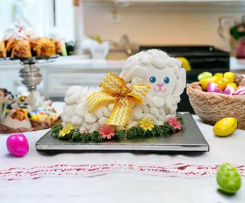 3D Easter Lamb Cake