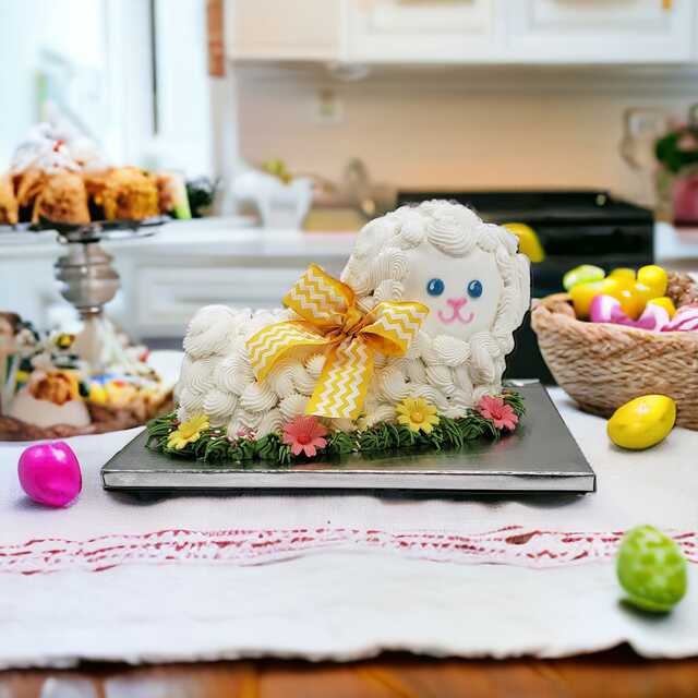 3D Easter Lamb Cake