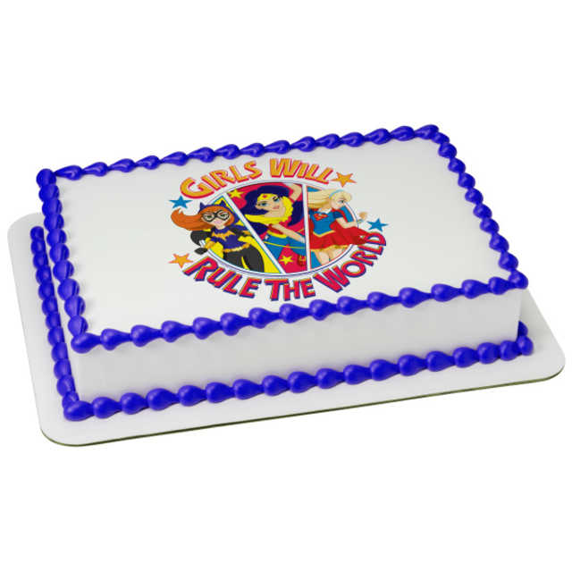 DC Super Hero Girls™ Girls Rule PhotoCake® Edible Image®