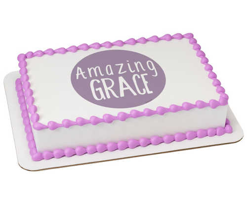 Watercolors Amazing Grace PhotoCake® Edible Image®