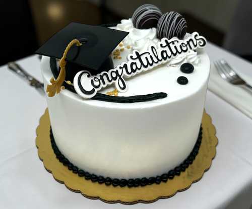 Congratulations Graduation Cake with Cake Balls