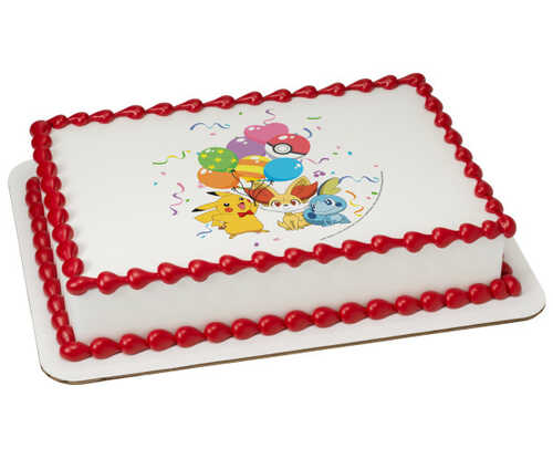 Pokémon Happy Party PhotoCake® Edible Image® / Pokemon