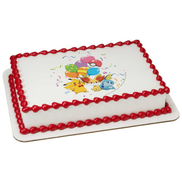 Pokémon Happy Party PhotoCake® Edible Image® / Pokemon