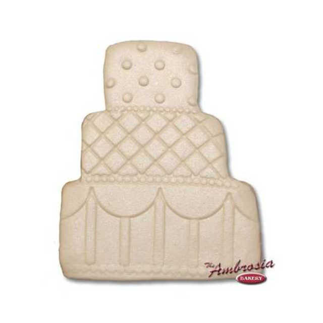 Decorated Wedding Cake Cutout Cookie #2