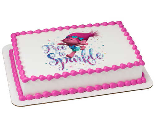 DreamWorks - Trolls Free to Sparkle PhotoCake® Edible Image®