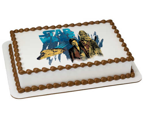 Solo: a Star Wars™ Story Han and Chewie PhotoCake® Edible Image®