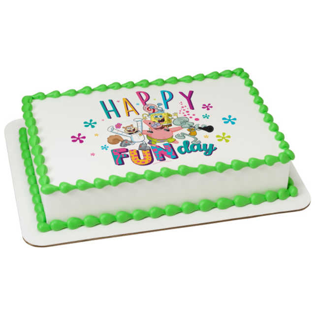 SpongeBob SquarePants™ Happy Funday! PhotoCake® Edible Image®