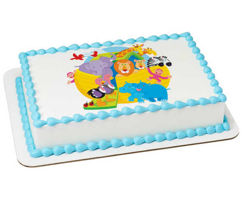 Baby Shower Noah's Ark PhotoCake® Edible Image®