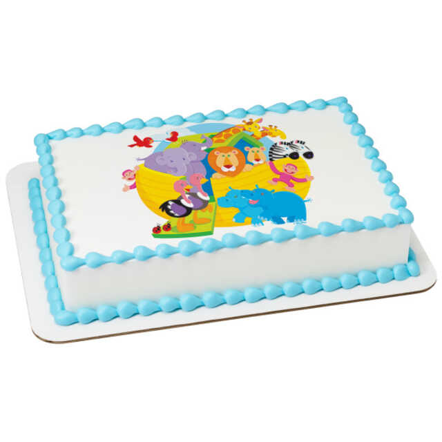 Baby Shower Noah's Ark PhotoCake® Edible Image®