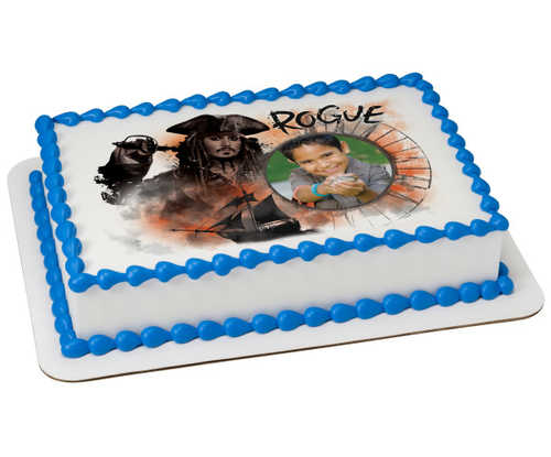 NEW! Pirates of the Caribbean Infernal Sea PhotoCake® Edible Image® Frame