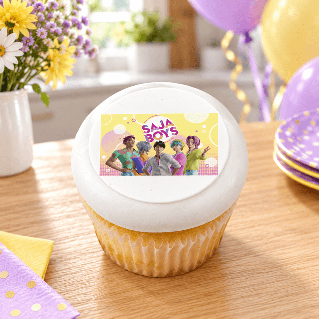 KPop Demon Hunters Soda Pop PhotoCake® Edible Image® (12 Cupcakes)