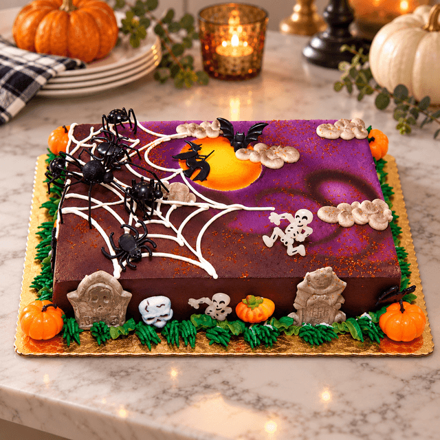 Creepy Spider Cake