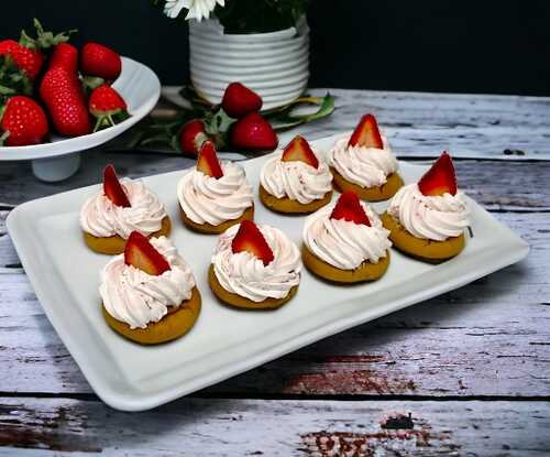 Fresh Strawberry Cake Drop Cookies