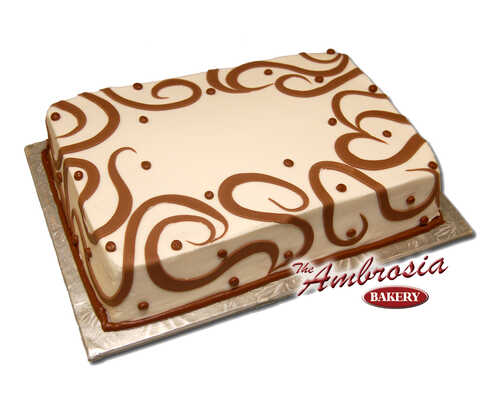 Brown Fondant Swirls