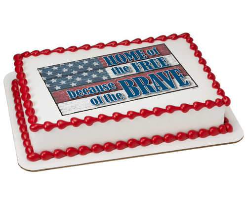Home of the Brave PhotoCake® Image Cake
