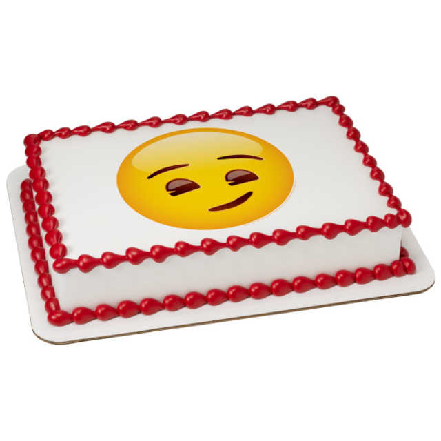 Emoji Smirking PhotoCake® Image