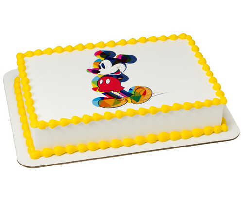 Mickey Mouse One Of A Kind Colorful PhotoCake® Edible Image®