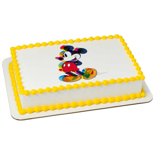 Mickey Mouse One Of A Kind Colorful PhotoCake® Edible Image®