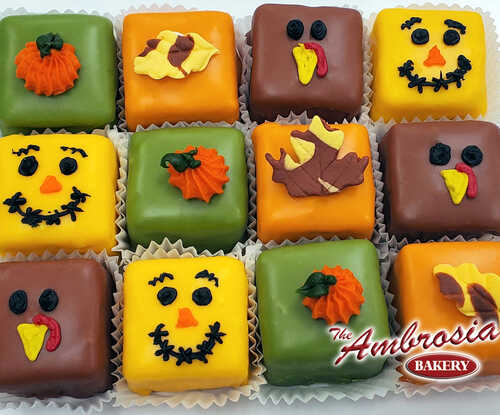 Dozen of Fall Petit Fours