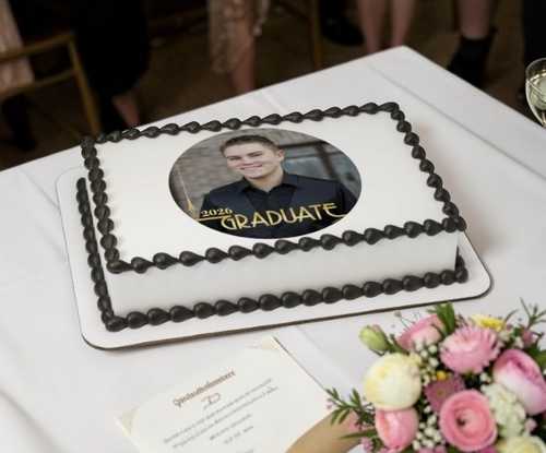 Class of 2026 Selfie Frame PhotoCake® Edible Image® Cake – Graduation Cake 🎂  🎓 📸 