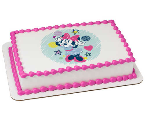 Disney Minnie Mouse Sweet and Cute PhotoCake® Edible Image®