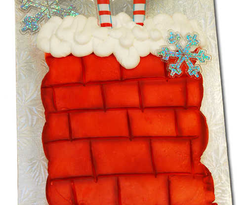 Santa Stuck in Chimney (Dozen Cupcakes)