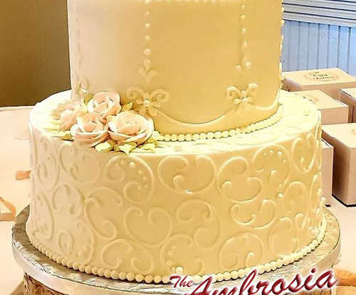 2 Tier Buttercream Wedding / Anniversary Cake