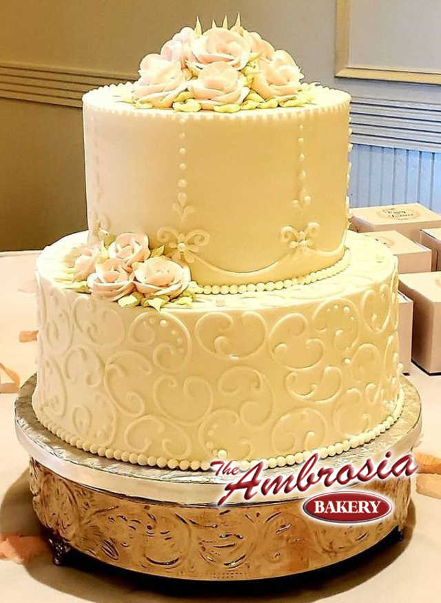 2 Tier Buttercream Wedding / Anniversary Cake