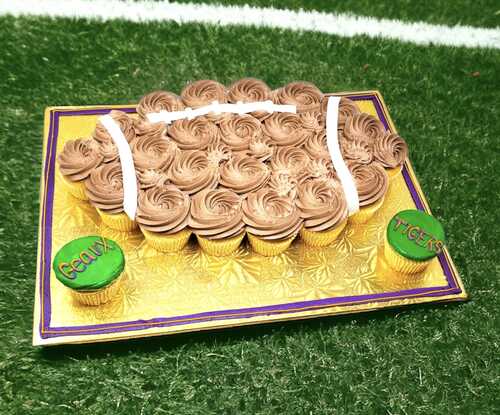 Football Cupcakes - (24 Cupcakes)