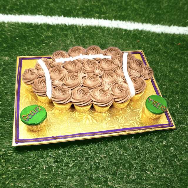 Football Cupcakes - (24 Cupcakes)