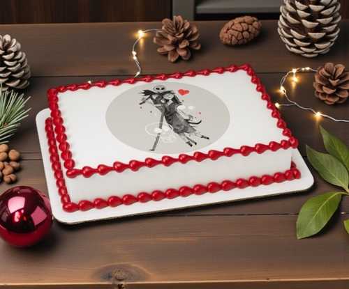The Nightmare Before Christmas Love PhotoCake® Edible Image®